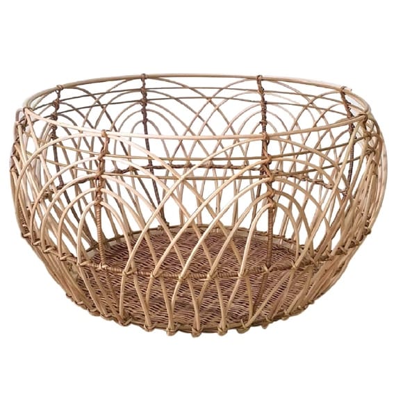 Panier rotin rond best sale