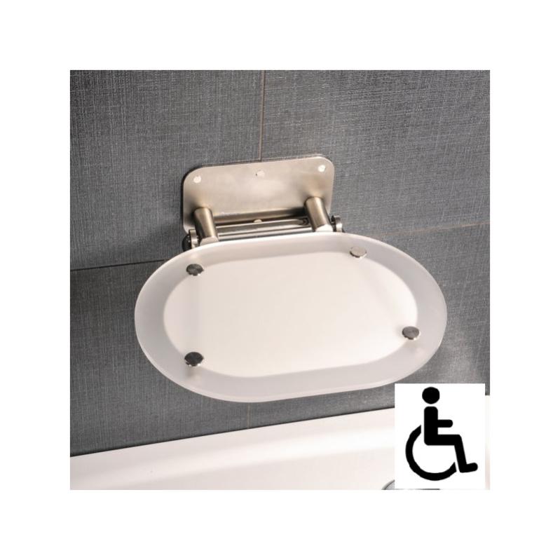 Ravak Ovo Chrome siège de douche rabattable PMR pour cabine de douche
