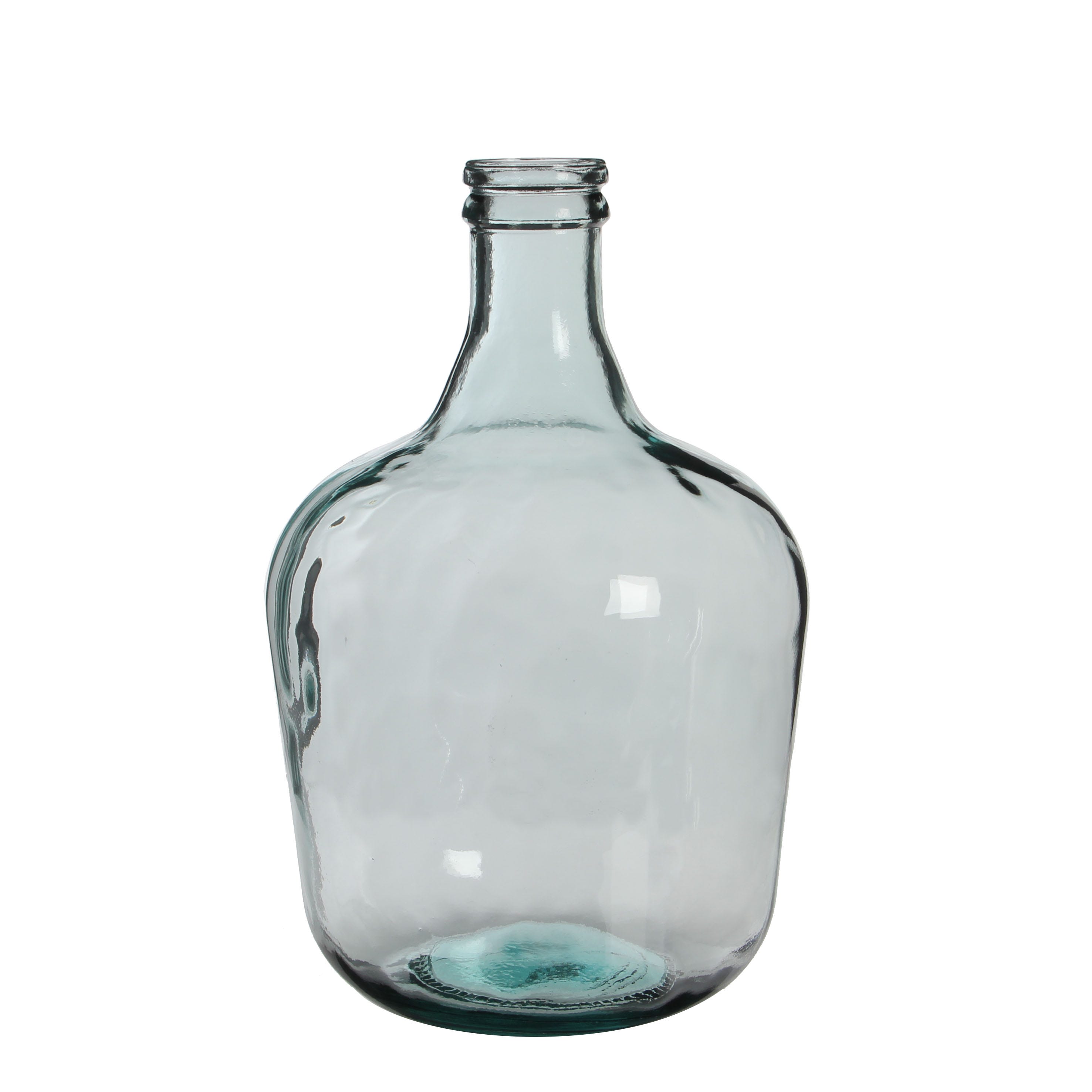 Jarrón de botellas vidrio reciclado Ø27 x 42 cm