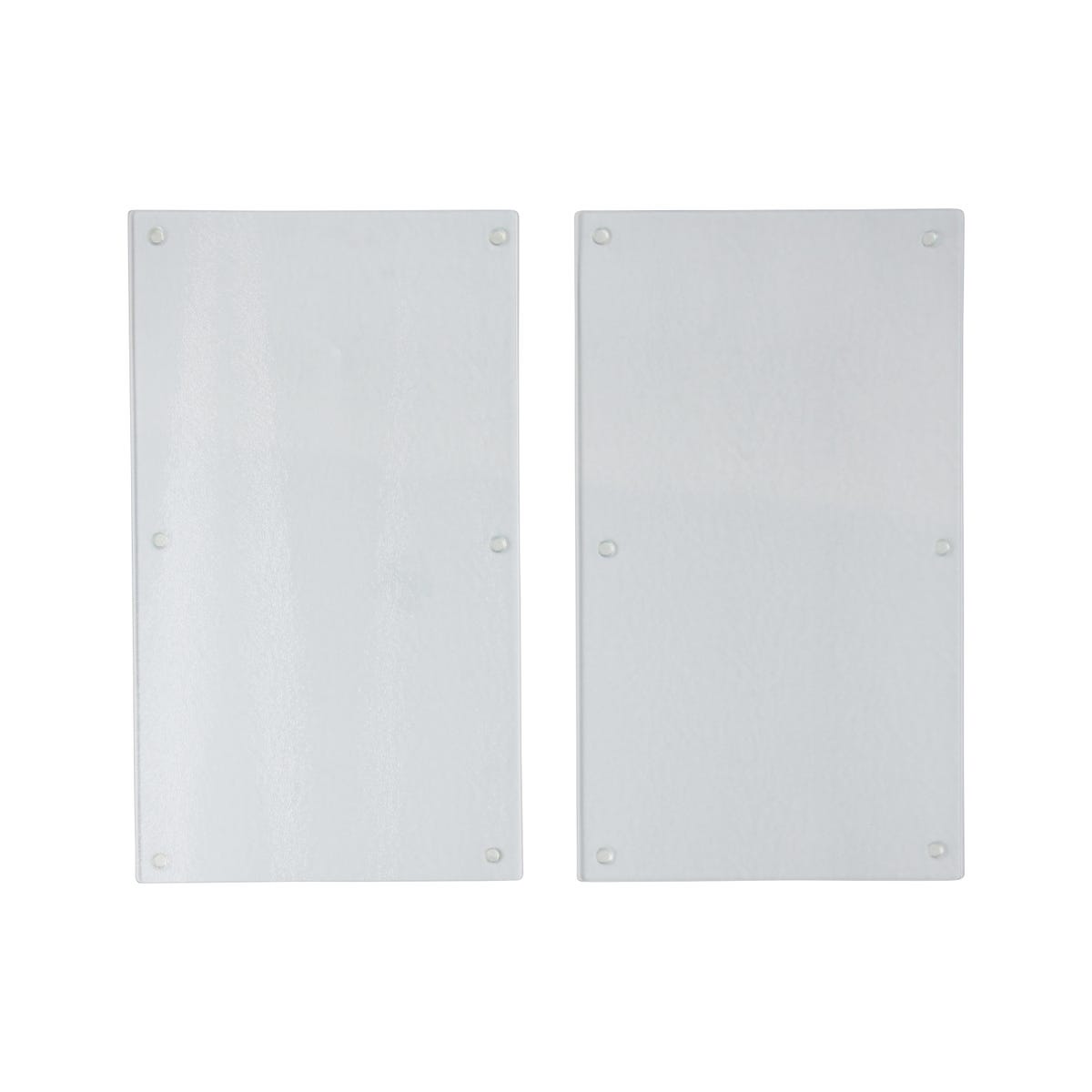 Set de 2 planches en verre protège-plaques 52 x 30 cm - Zeller