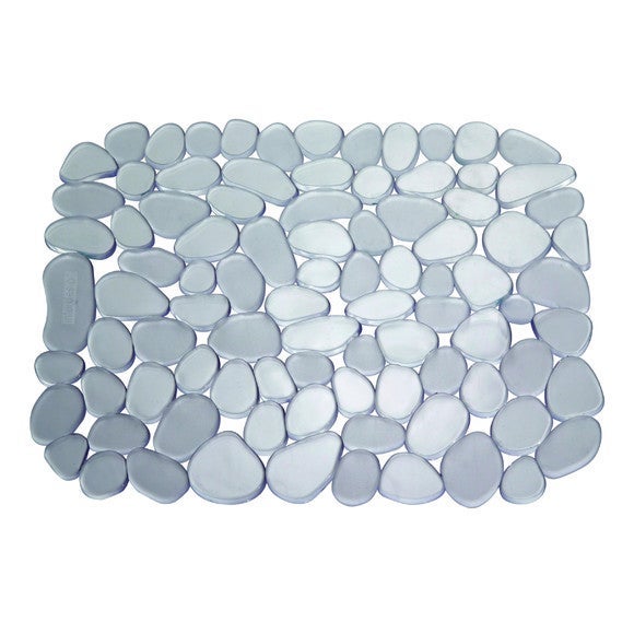 Fond d'évier anti-dérapant transparent en silicone Circo 27x30cm
