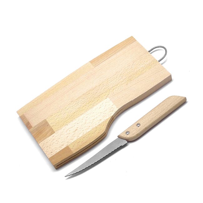 Planche à saucisson et son couteau