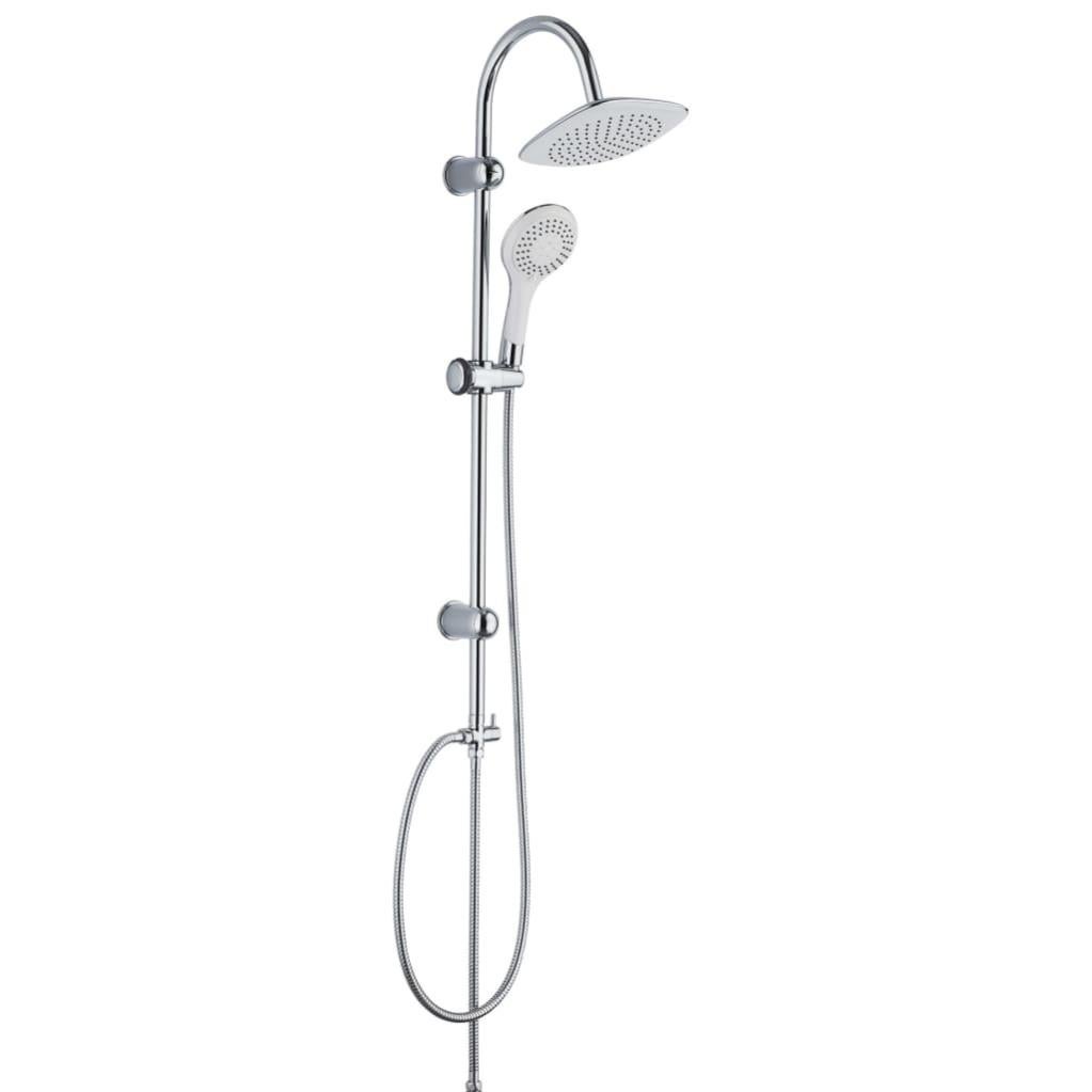 Set Doccia SCHÜTTE Maiorca - Colonna Con Doccia A Pioggia E Mano, 3 Getto, Cromo