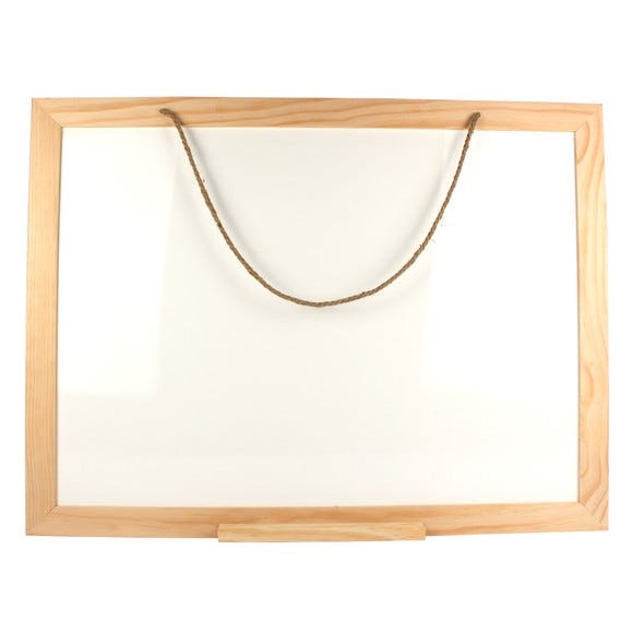 Tableau à suspendre blanc pour feutres effaçables 88x66x1,5cm