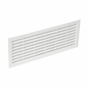Grille ventilation réglable carrée moustiquaire 150 x150 mm Blanc