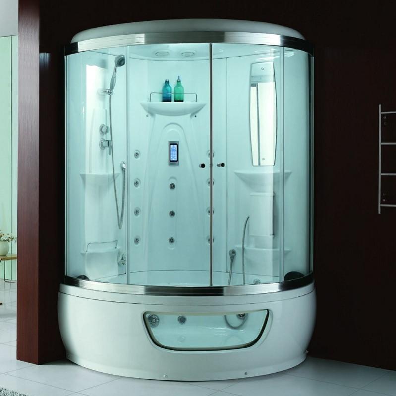 Cabine de douche d'angle hydromassante PALOMA K549 130x130 cm x 225 cm Leroy Merlin