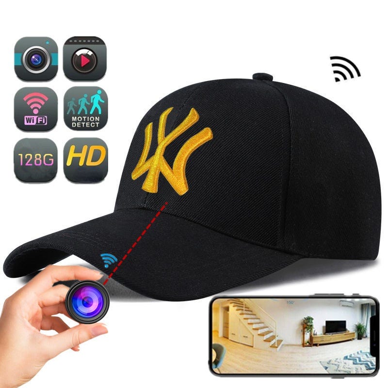 Mini Caméra de Baseball Sans Fil, 1080P, Full HD, WIFI, Grand