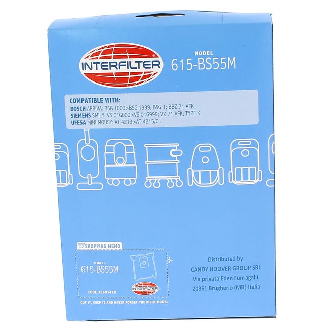 BSN 1800 - 5 sacs aspirateur BOSCH