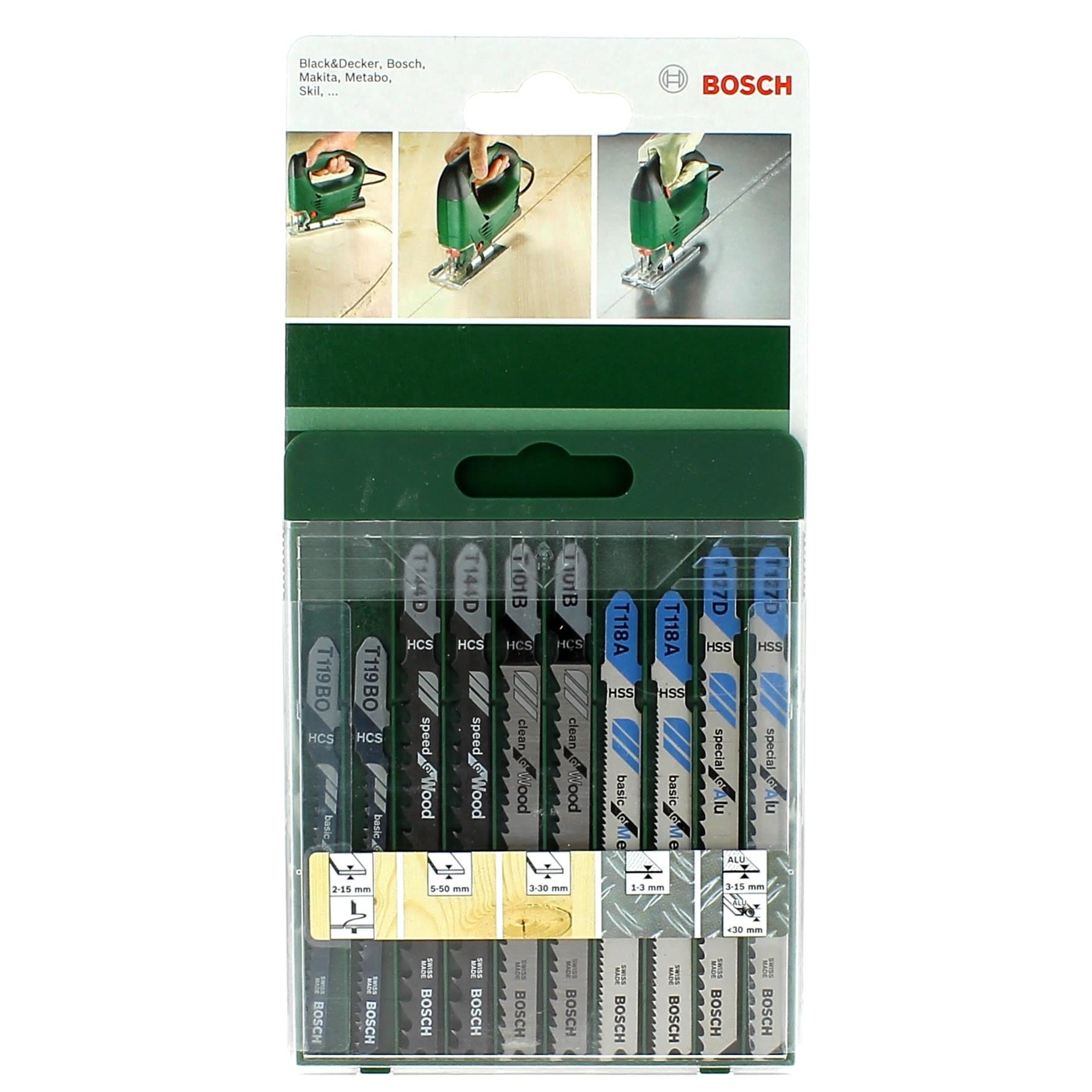 Lot de 5 lames de scies sauteuses ERKO bois coupe ébauche