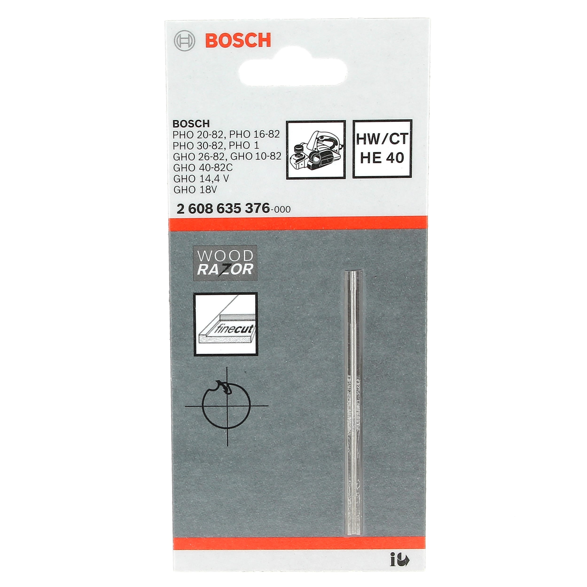 Bosch Lot de x10 Fers à Rabot 82mm en carbure de tungstène