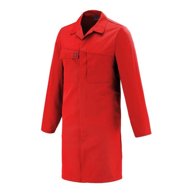 Lafont Blouse de travail coton majoritaire AMBRE Rouge S