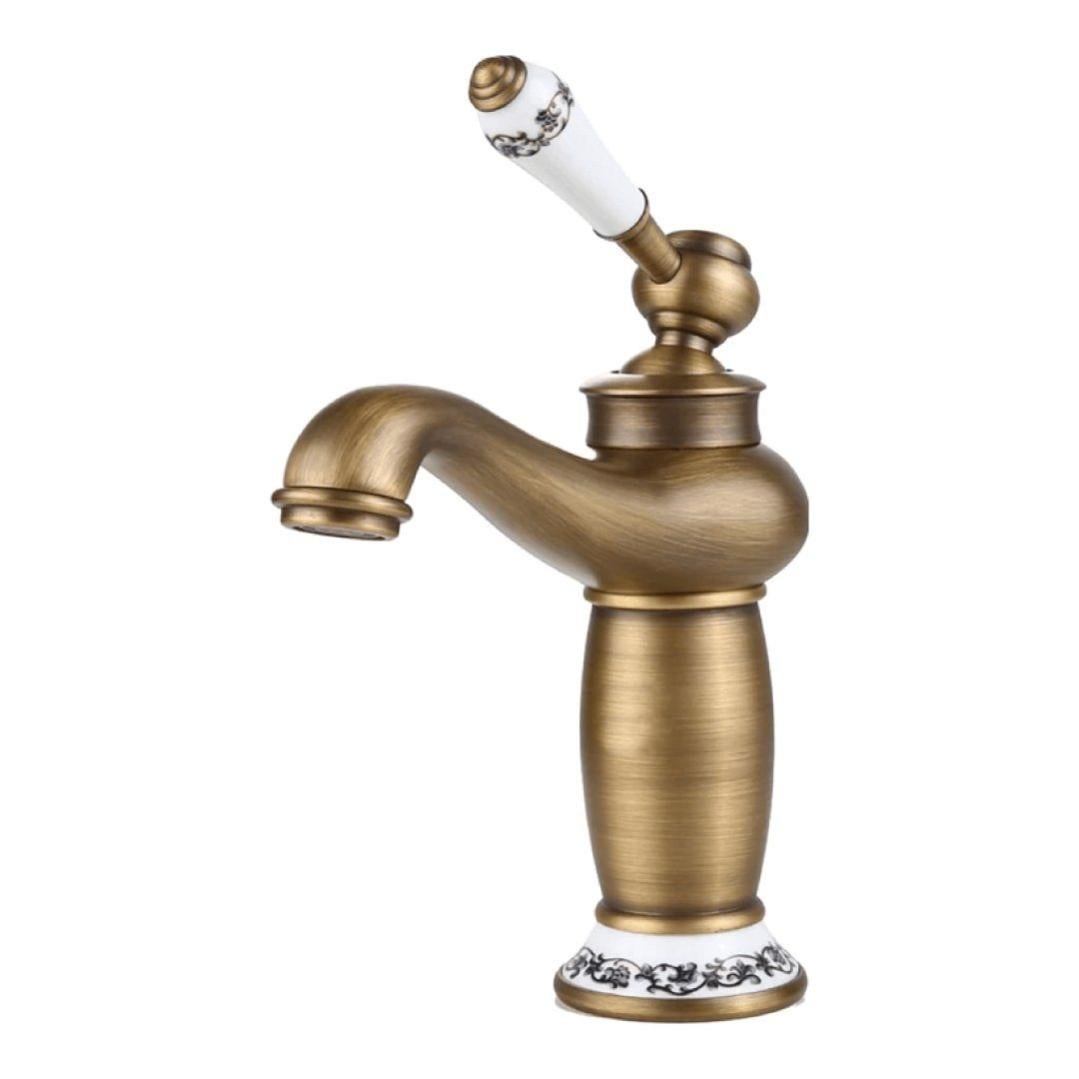 COMVIDA Monomando Para Lavabo Retro Negro, Grifo Monomando Para Lavabo