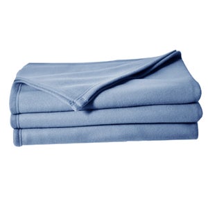Couverture polaire 240x260 cm Isba, Marine - 100% Polyester 320 g