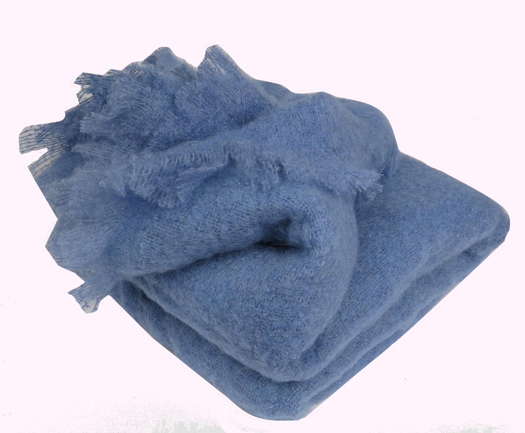 Couverture en 100 pure Mohair 320g/m2 Lavande 240 x 260 cm