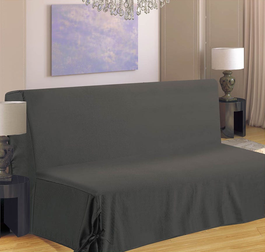 Housse de canapé pour BZ - Gris - 140 x 190 cm - Polyester