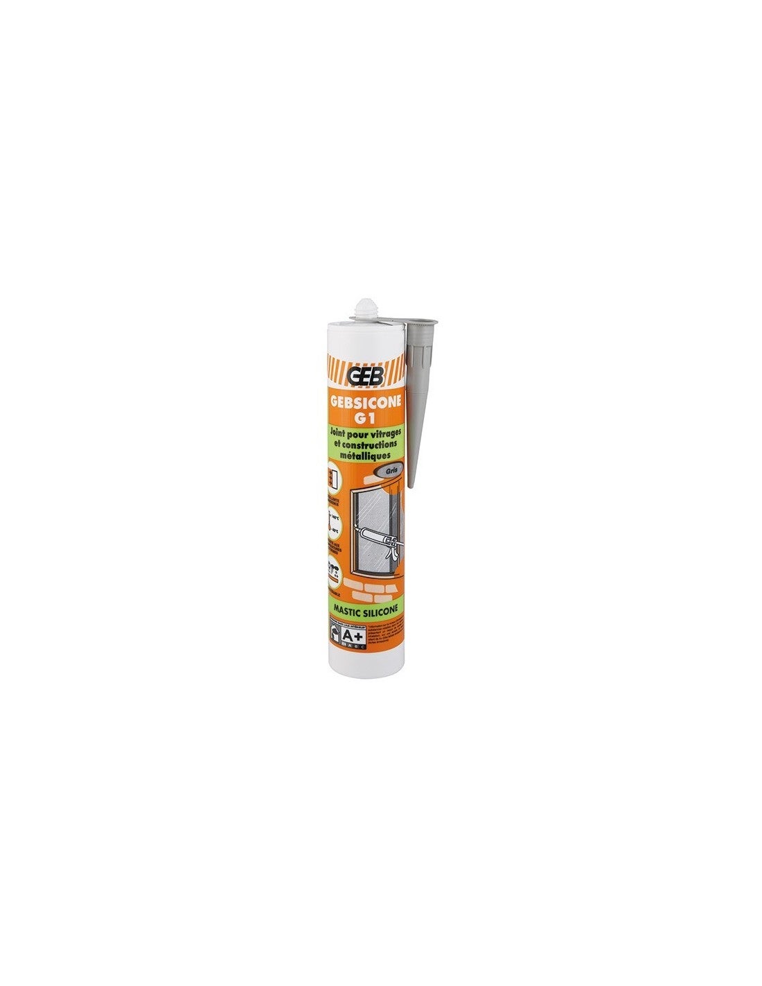 891253 Gebsicone G1 Mastic Silicone Blanc Cartouche 310ml | Leroy Merlin