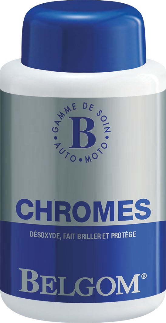 Belgom Chrome- Bidon 250 ML Polishing Chrome Gloss For Moto Car Boats