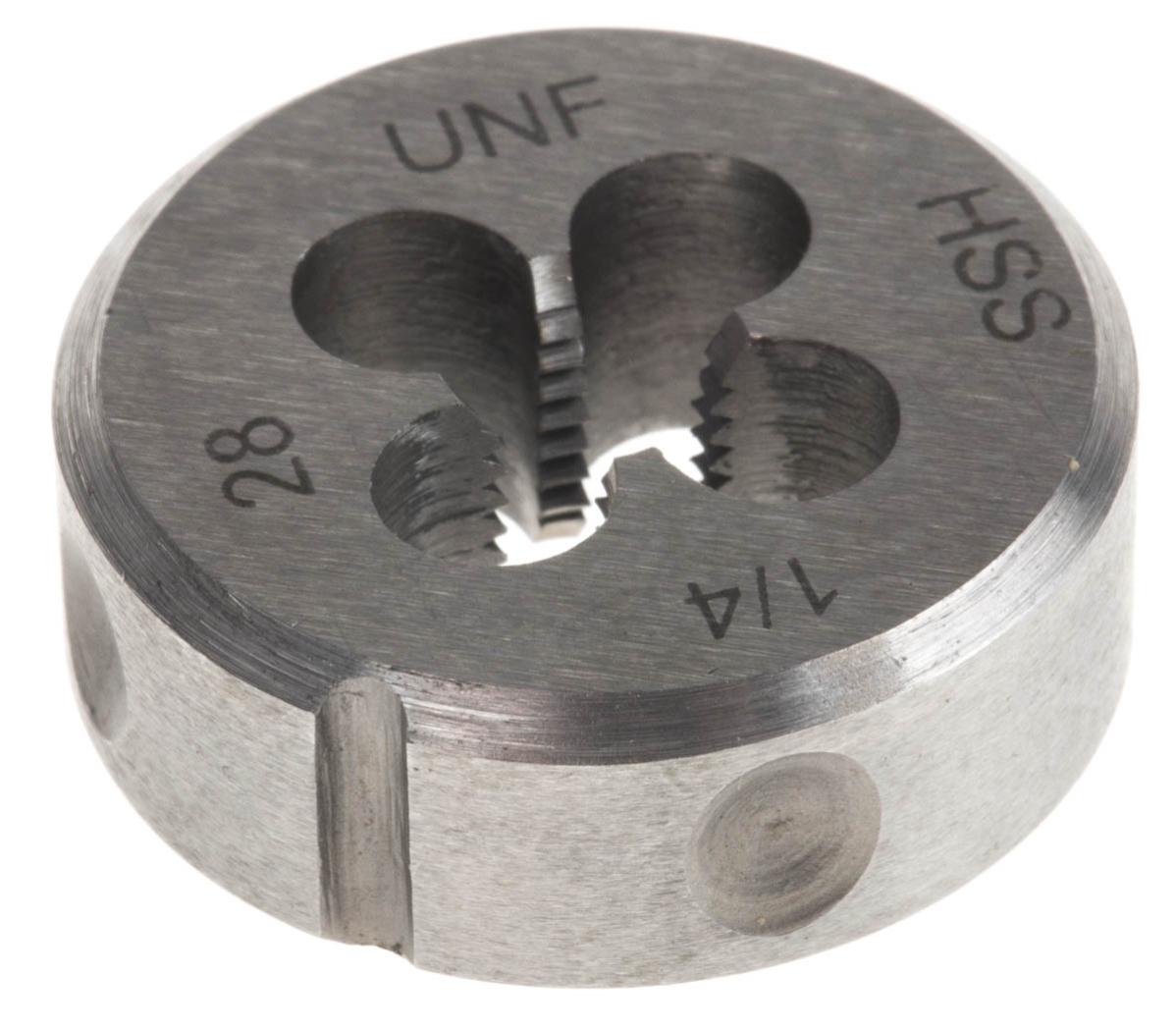 Sourcing Map Taraud Spirale Cannelure, 1/4-28 UNF 2B Haute Vitesse Acier ( HSS) Sans Revêtement Machine Filetage Fraisage Filetage Vis Taraud 3 Cannelures Taraudage Outil 2Pcs - 2