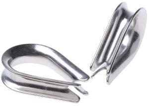 2 Cosses De Câble M20 En Acier Inoxydable – Pour Câbles De 20 Mm, Protection Et Bouclage Renforcé