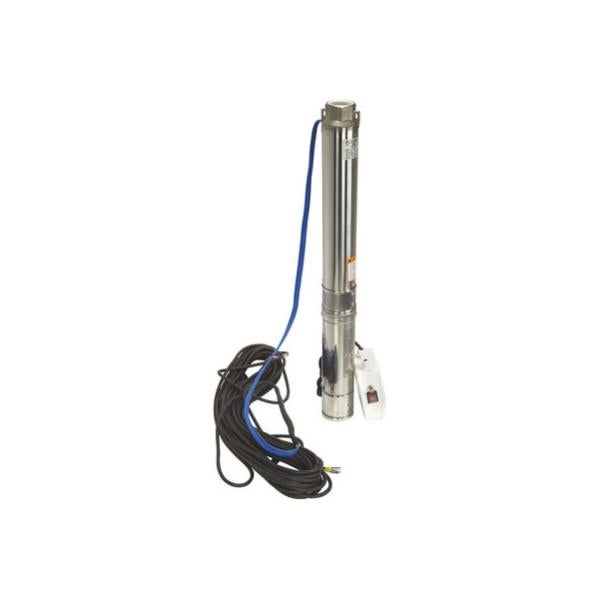 Pompe De Puits Profond 250W 80M - Acier Inoxydable, Débit 1600 L/H, Câble 20m, Pour Maison/Ferme