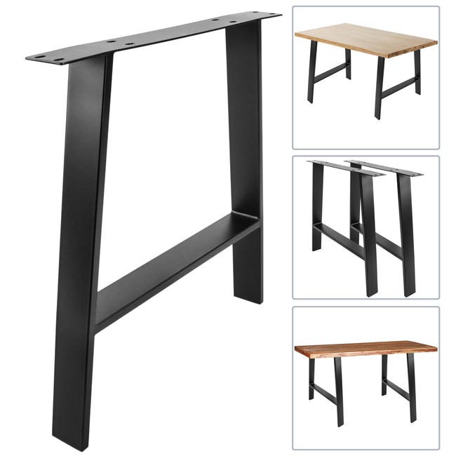 Conjunto de 2 patas de mesa en forma de X de metal - Su experto en patas de  mesa metálicas