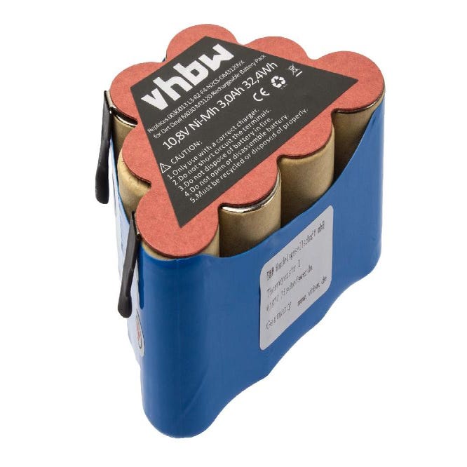 vhbw Batterie robots nettoyage (3000mAh, 14,4V, NiMH) compatible