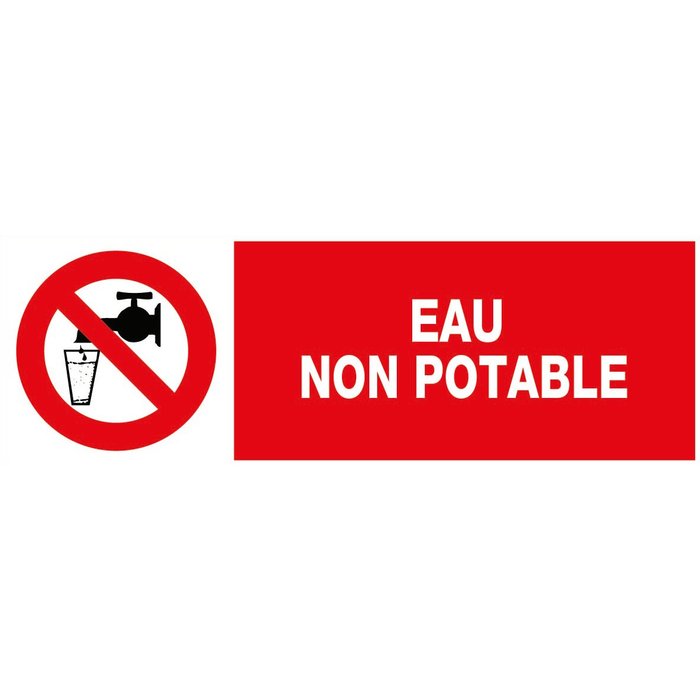 Panneaux information / obligation divers Novap Eau non potable Leroy Merlin