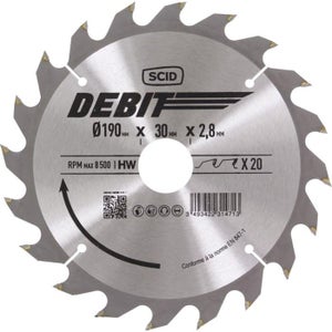 Lame De Scie Circulaire Trend 215 Mm - 60 Dents TCT - Alésage 30 Mm - Pour Coupe Nette Du Bois