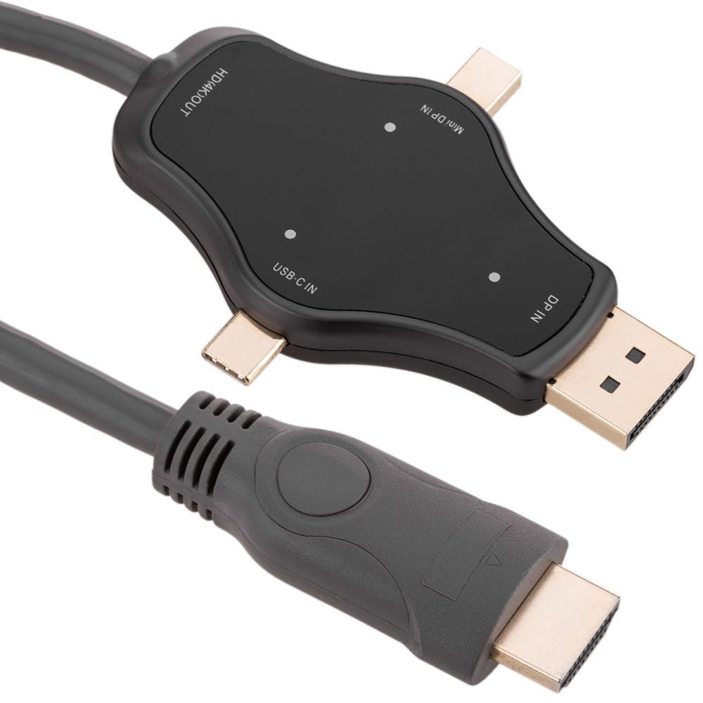 Adaptateur DisplayPort vers HDMI - 4K - Convertisseurs DisplayPort