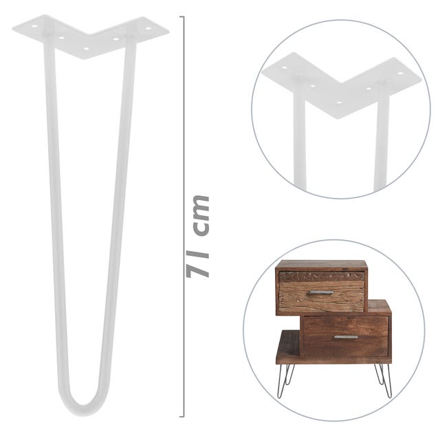 Patas para muebles Hairpin de metal a partir de dos varillas de Ø10 ..