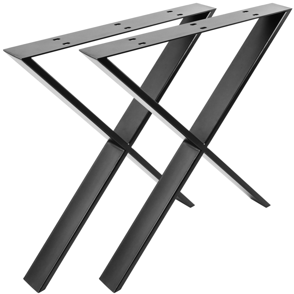 Pieds En 'x' De Table En Acier 680 X 80 X 710 Mm 2pack Leroy Merlin