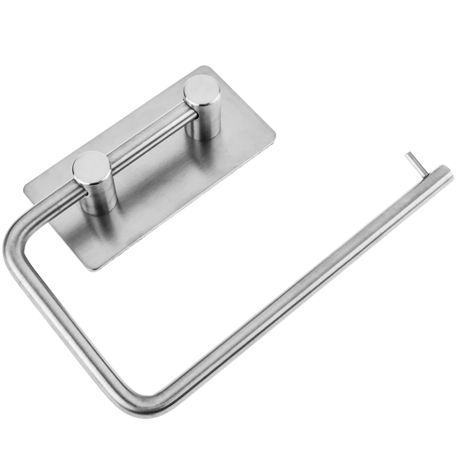 Portarotolo Carta Igienica Inda STYL - Acciaio Inox Lucido, 8x17x5 Cm, Con Viti E Tasselli - Foto 3