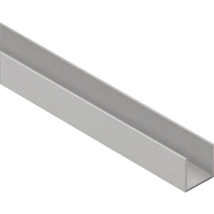 Profil U en aluminium - Duval - 20 mm