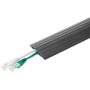 VEVOR Rampe de Protection Cable à 2 Canaux 3,05x2,79 cm Passage de Cable au  Sol TPU Capacité Charge 10 000 kg/Axe Passe Cable Ralentisseur Modulaire