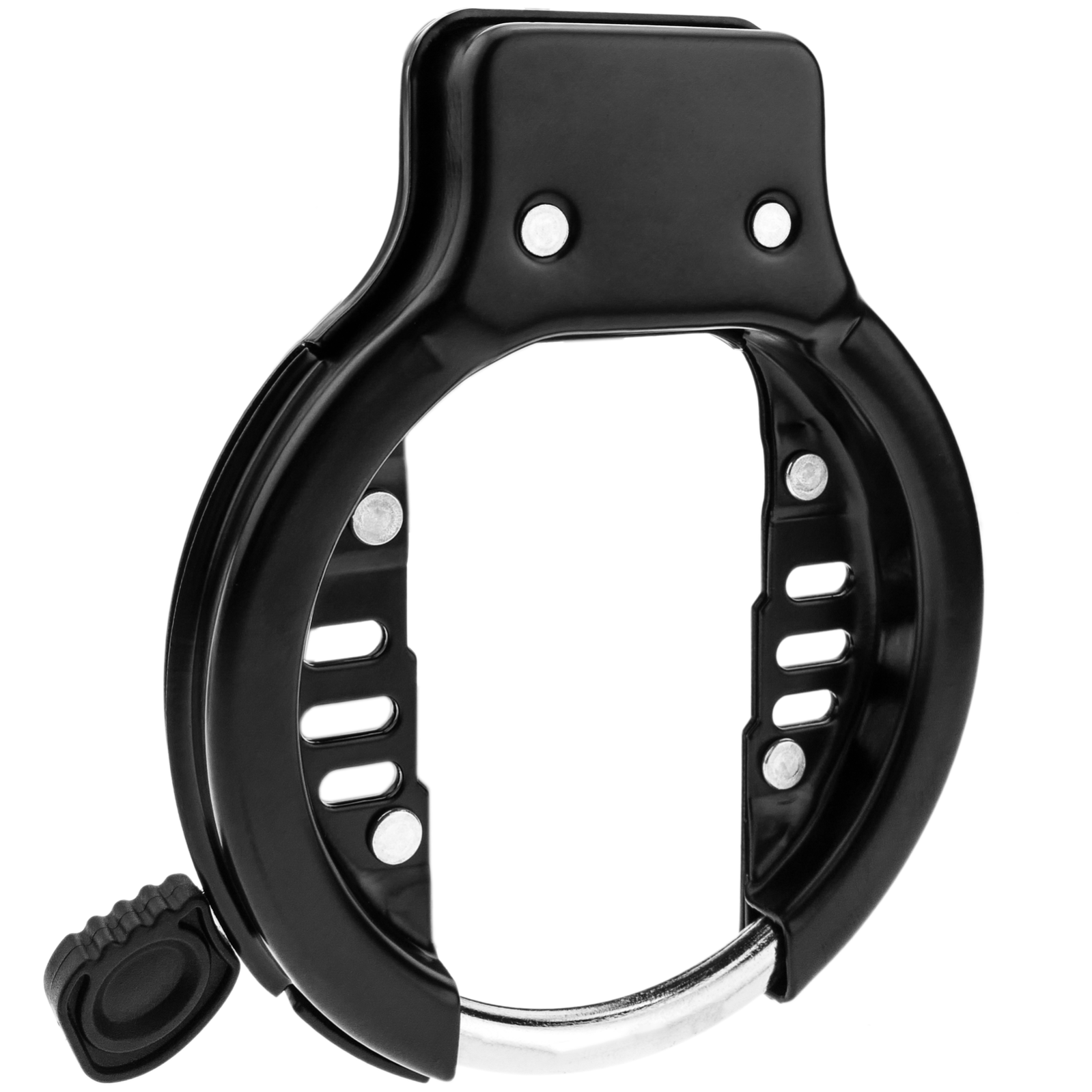 Lucchetto Ad Anello Per Bicicletta Con Supporto Da Telaio - Sicurezza Classe B - Nero, Fino A 54mm Di Larghezza