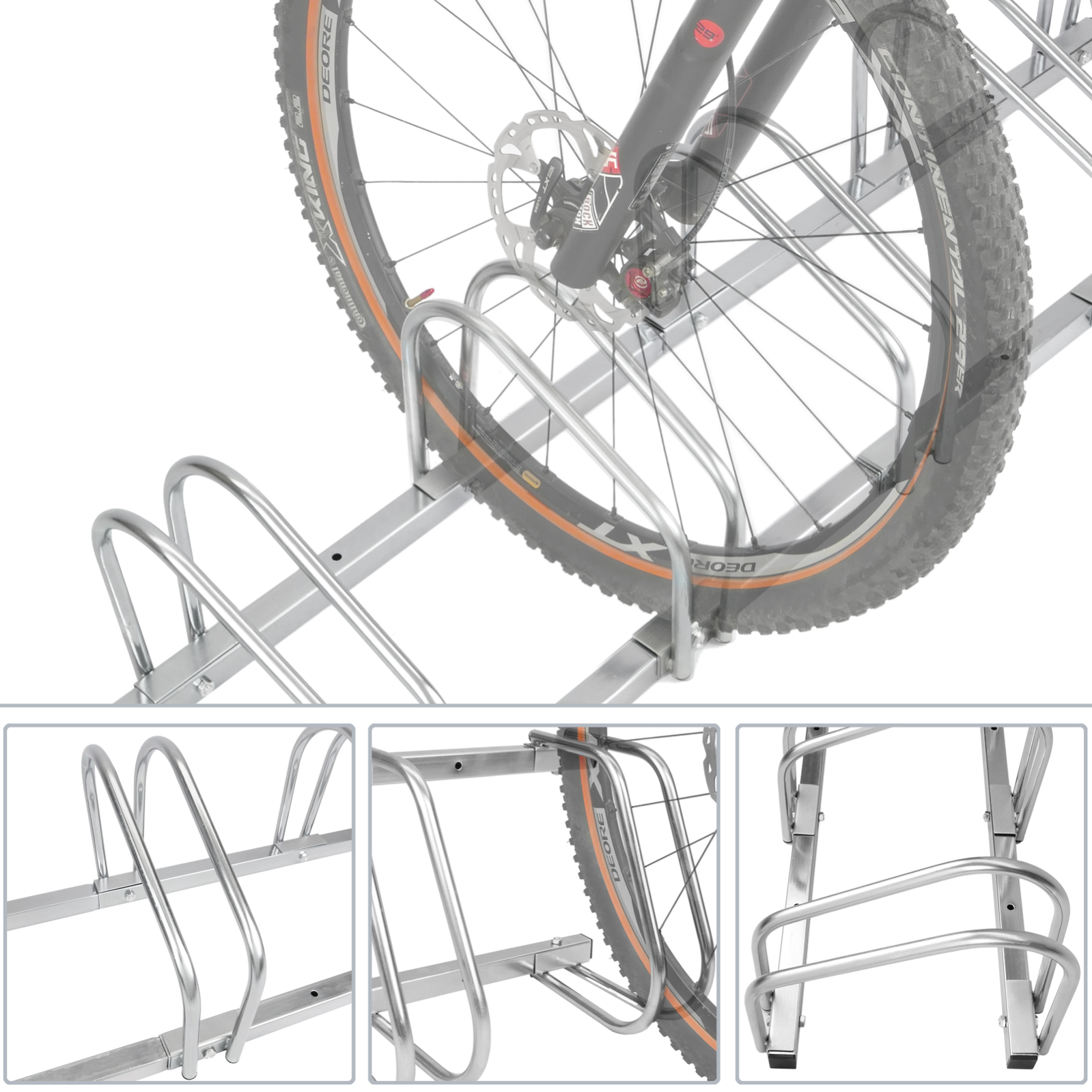 Soporte para aparcar bicicletas en o pared para 2 bicis | Leroy Merlin