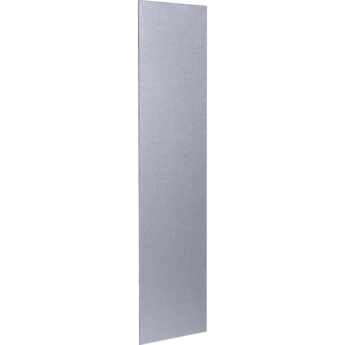Plaques de protection de porte aluminium argent