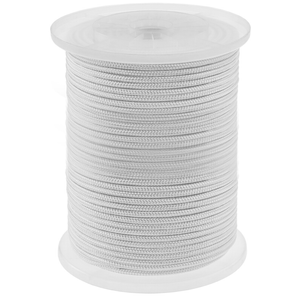 Corde tressée en polyester 6mm x 200m blanche