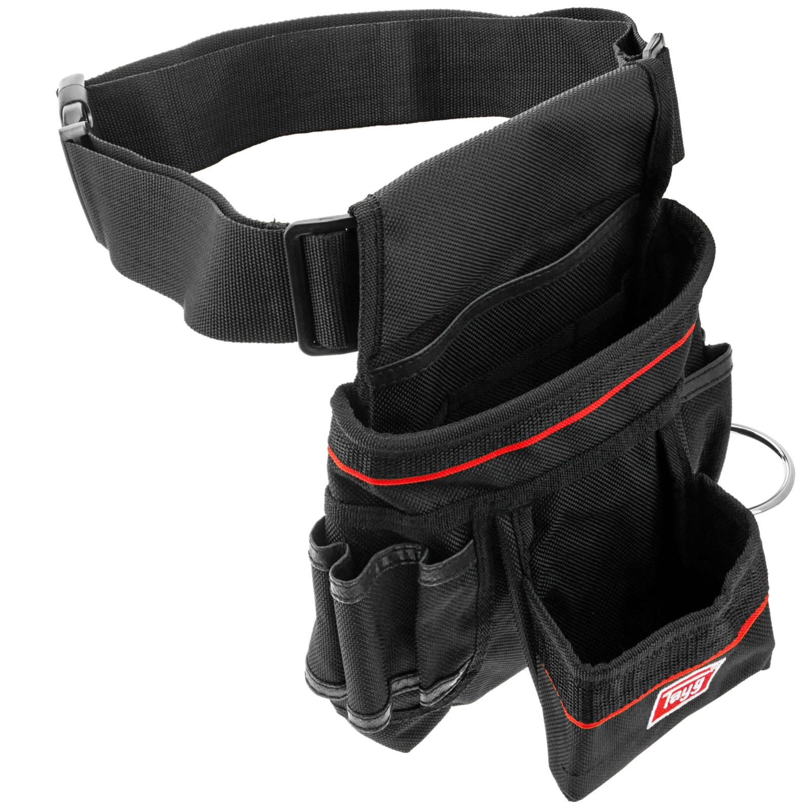 Ceinture à outils avec 1 sac à clous et 1 anneau pour marteau