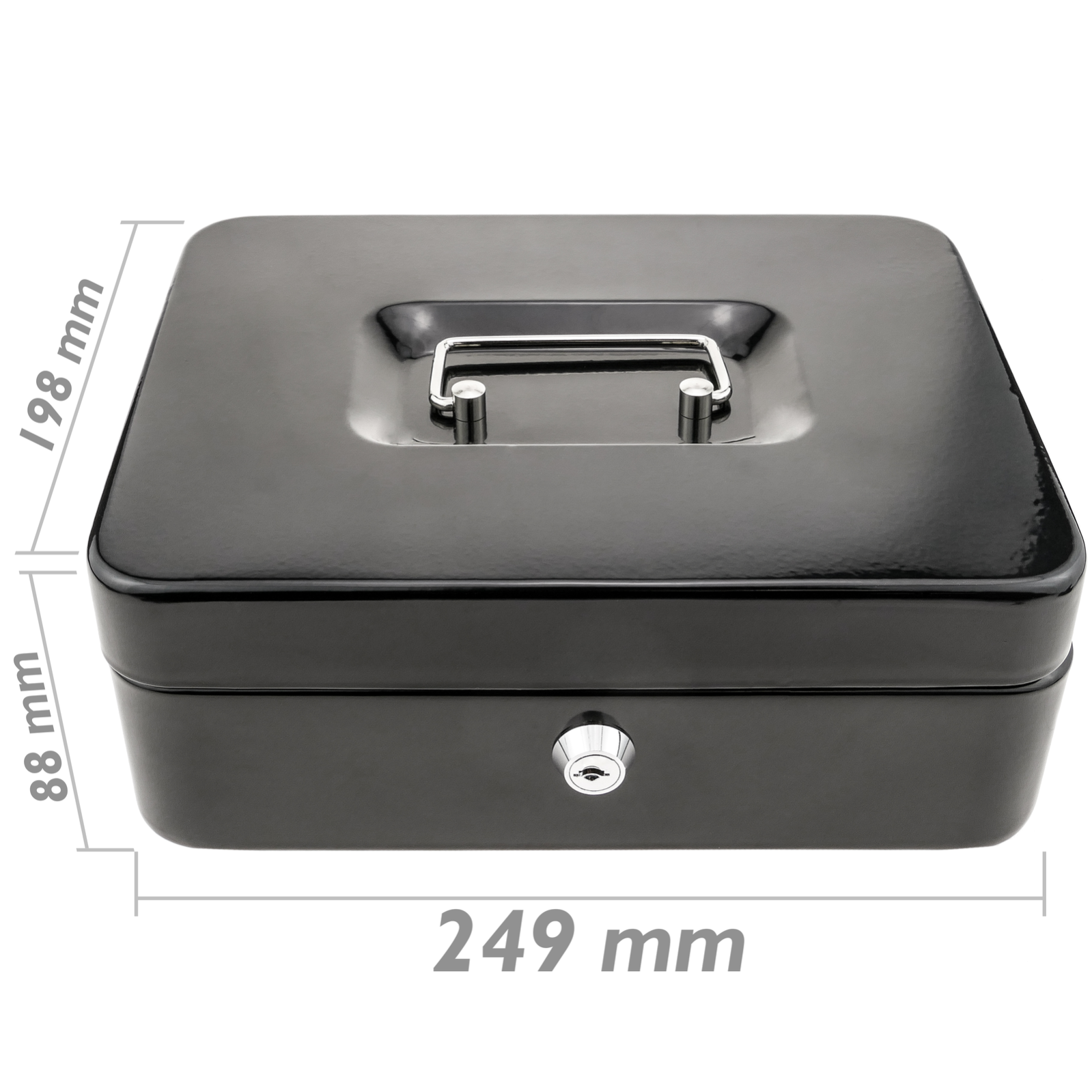 fuerte portátil para dinero caudales billetes y monedas 249 x 198 x 88 mm | Leroy Merlin