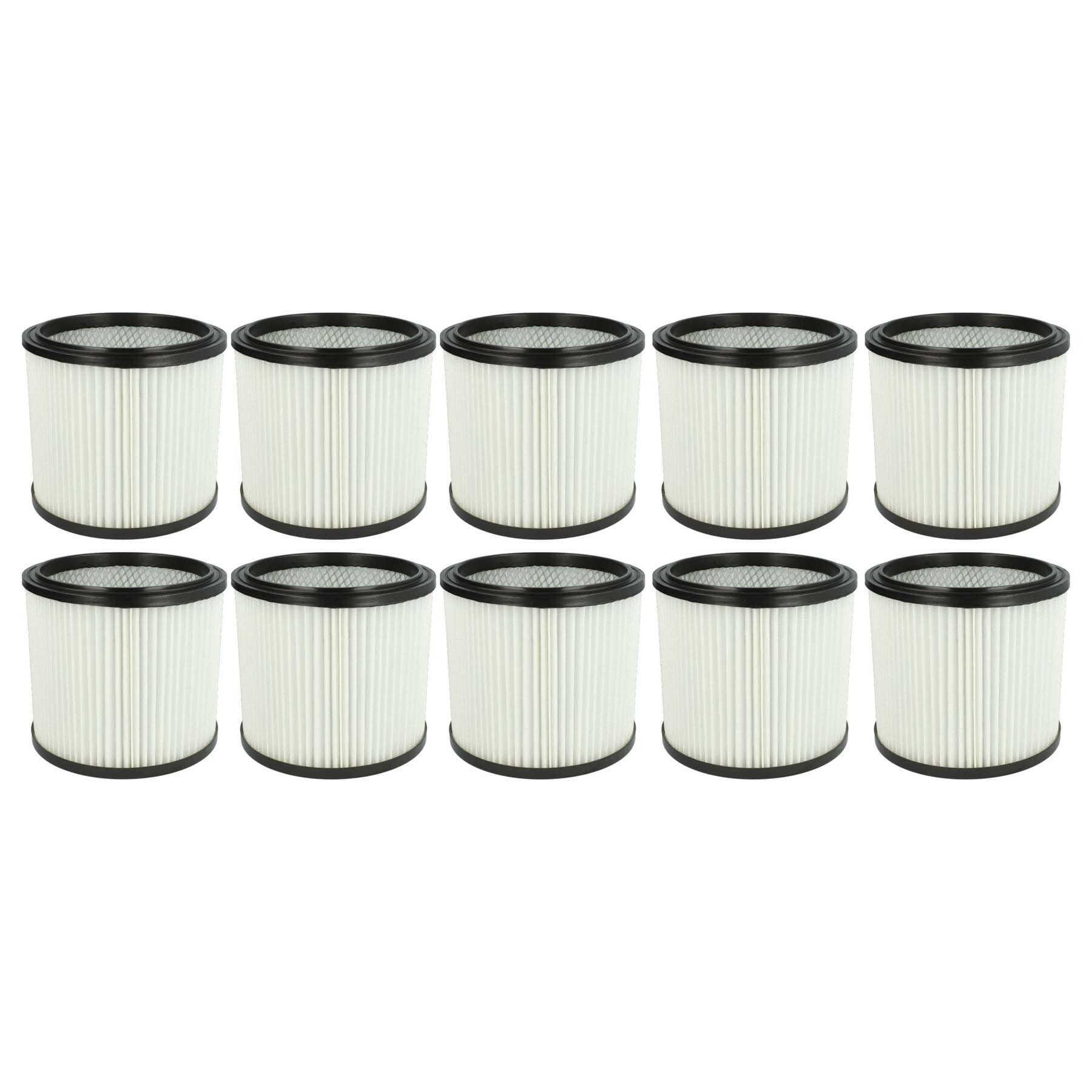 Vhbw 10x filtres ronds aspirateur compatible avec Lavor 3.752.0032, GBX 22,  GBX 32, GN 22, GNX 32 Nilo remplacement pour 6.904-042.0, NT RU-30.1
