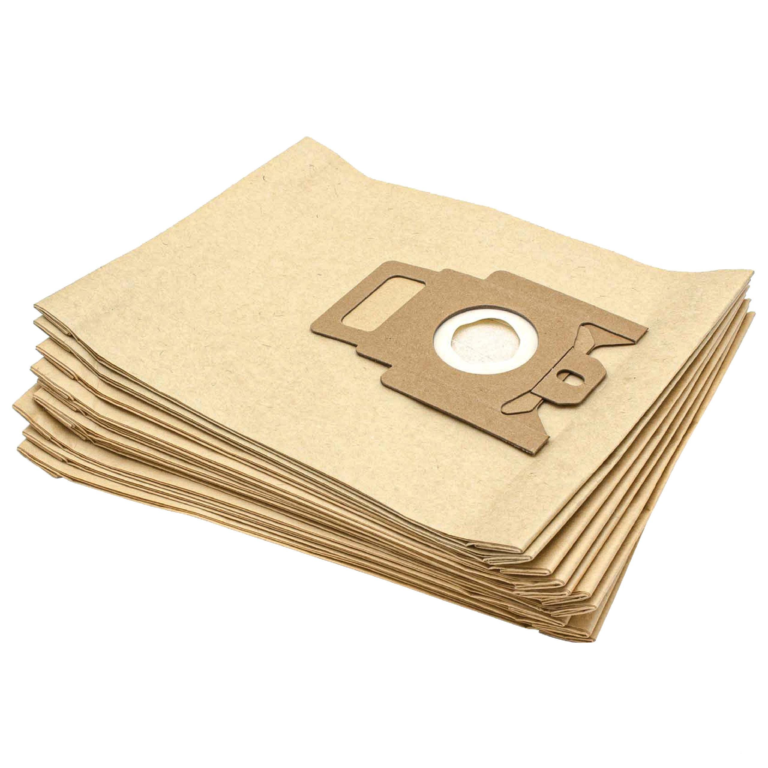 Vhbw 10x sacchetto dell'aspirapolvere compatibile con Miele Electronic 850,  1200, 1400 aspirapolvere - in carta, Typ M, 28cm x 19,5cm, color sabbia