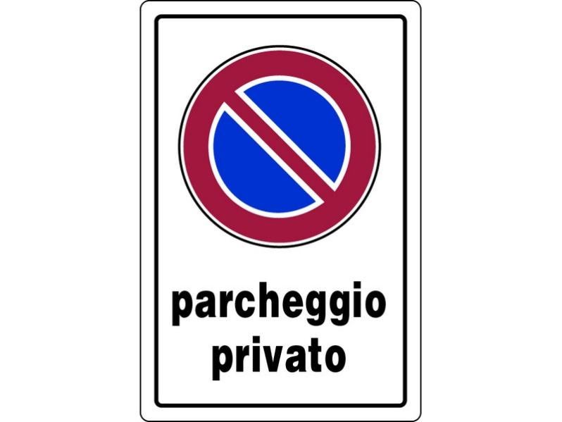 SINMAO Cartello parcheggio privato con supporto