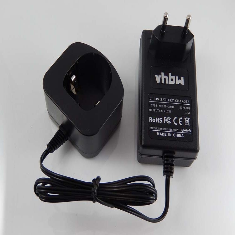 vhbw Chargeur d'alimentation 220V pour batterie d'outil Ryobi BPL