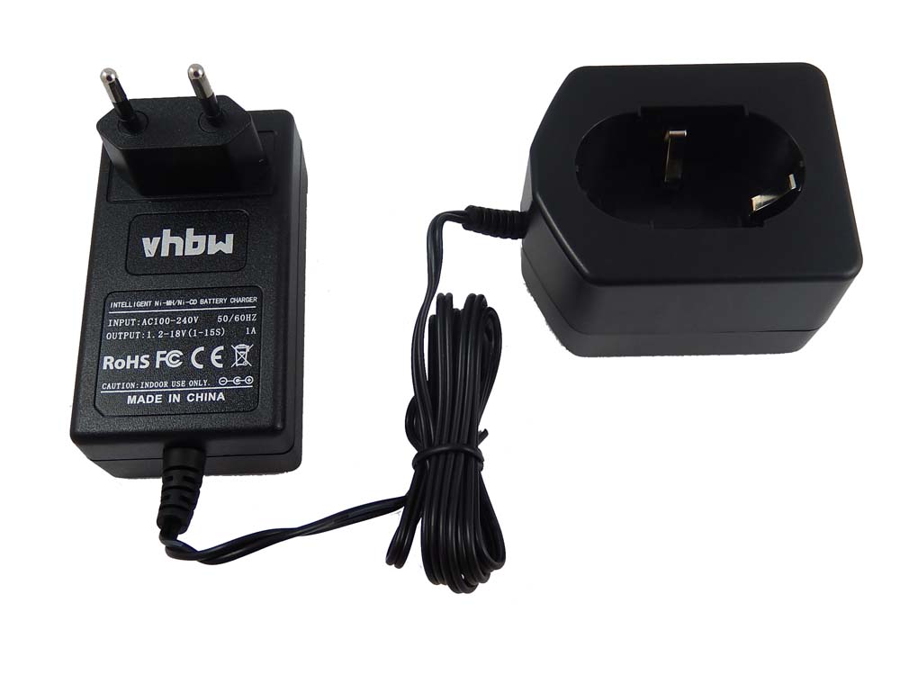 Vhbw Chargeur compatible avec Hitachi EB 930R, EB9B, EB9G, EB 9H, EB9M,  EB9S, EBL 1430, FEB12S12, FEB9S batteries d'outils