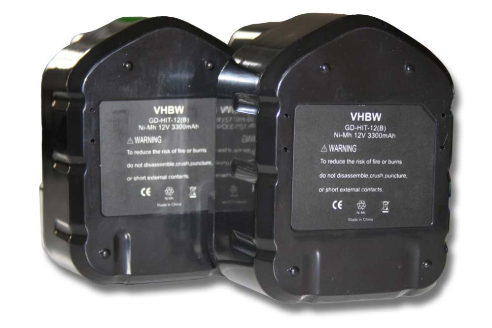vhbw 2x Balais de charbon pour moteur 12 x 6 x 5mm compatible avec Hitachi WH 12DM, WH 12DM2, WH 12DMP1, WH 12DMR, WH 12H outil électrique