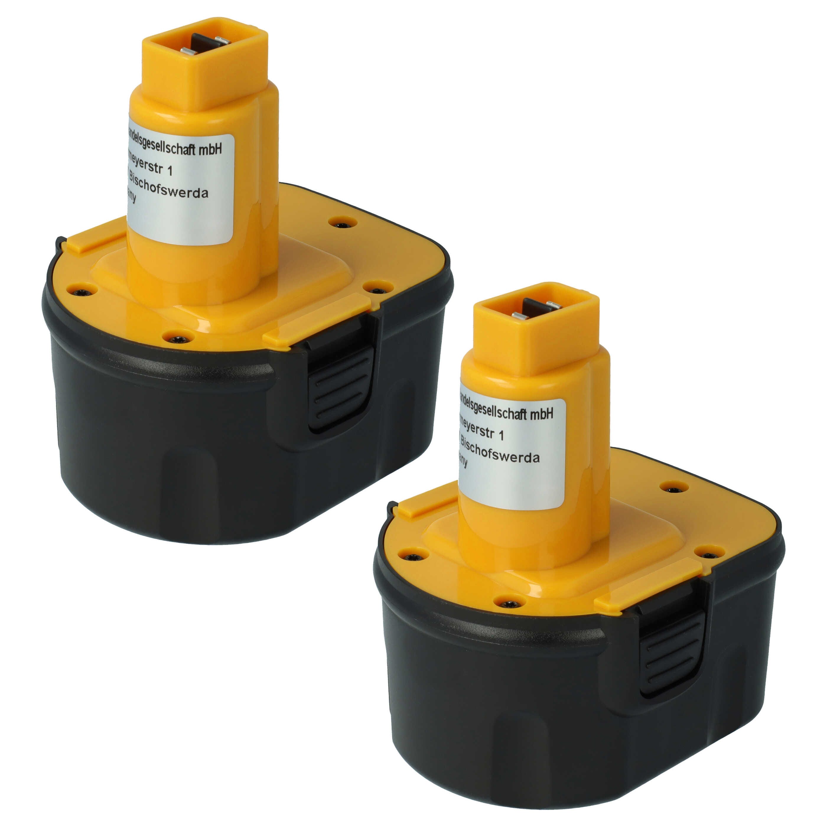 Vhbw 2x Batteries compatible avec Roller Exparo 12V, Mini-ACC, Multi-Press,  Multi-Press ACC outil électrique (2000mAh NiMH 12 V)