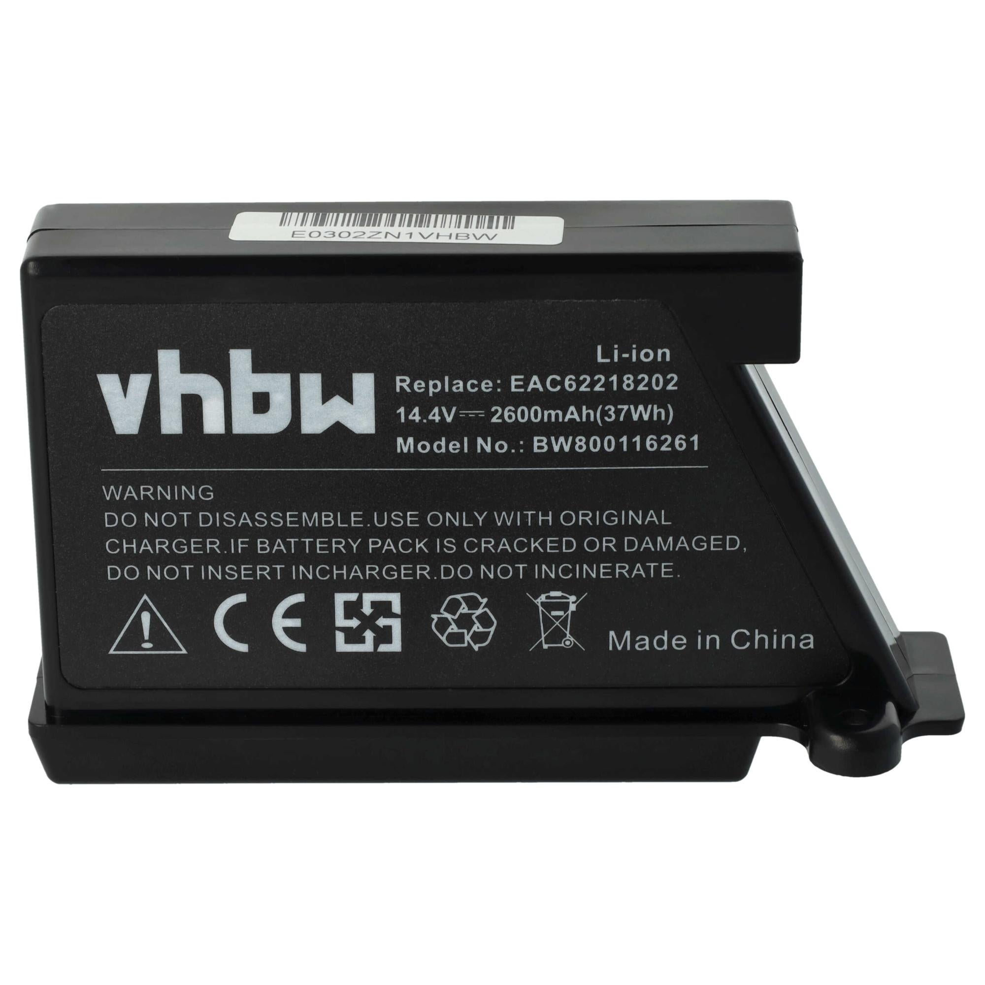 Batteria Di Ricambio Vhbw Per LG HOM-BOT VR66801VMIP, VR66802VMWP, VR7412RB: 2600mAh, 14.4V, Li-Ion - 2