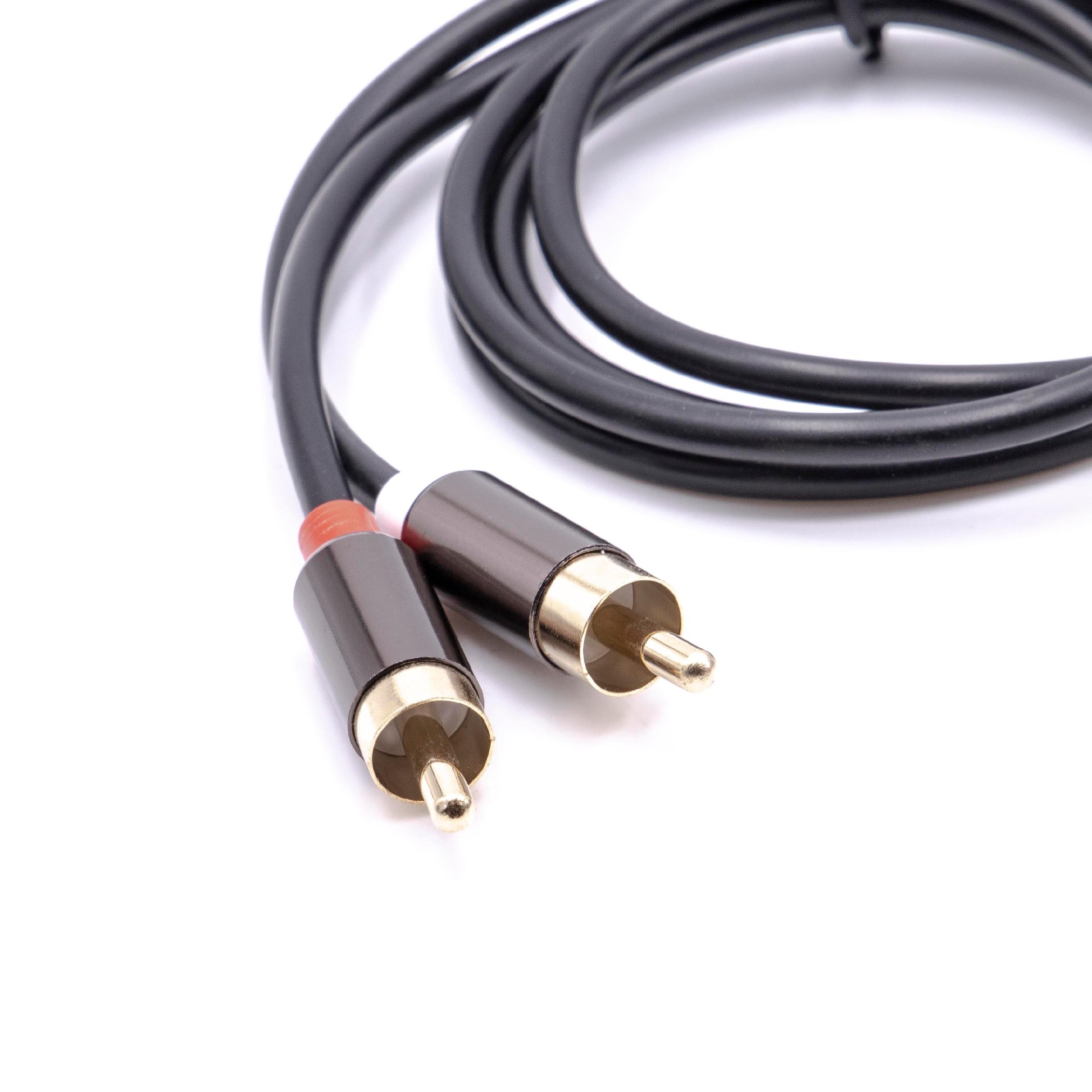 Vhbw Adaptateur pour câble audio stéréo 3,5mm vers 2x connecteur RCA, câble  en Y
