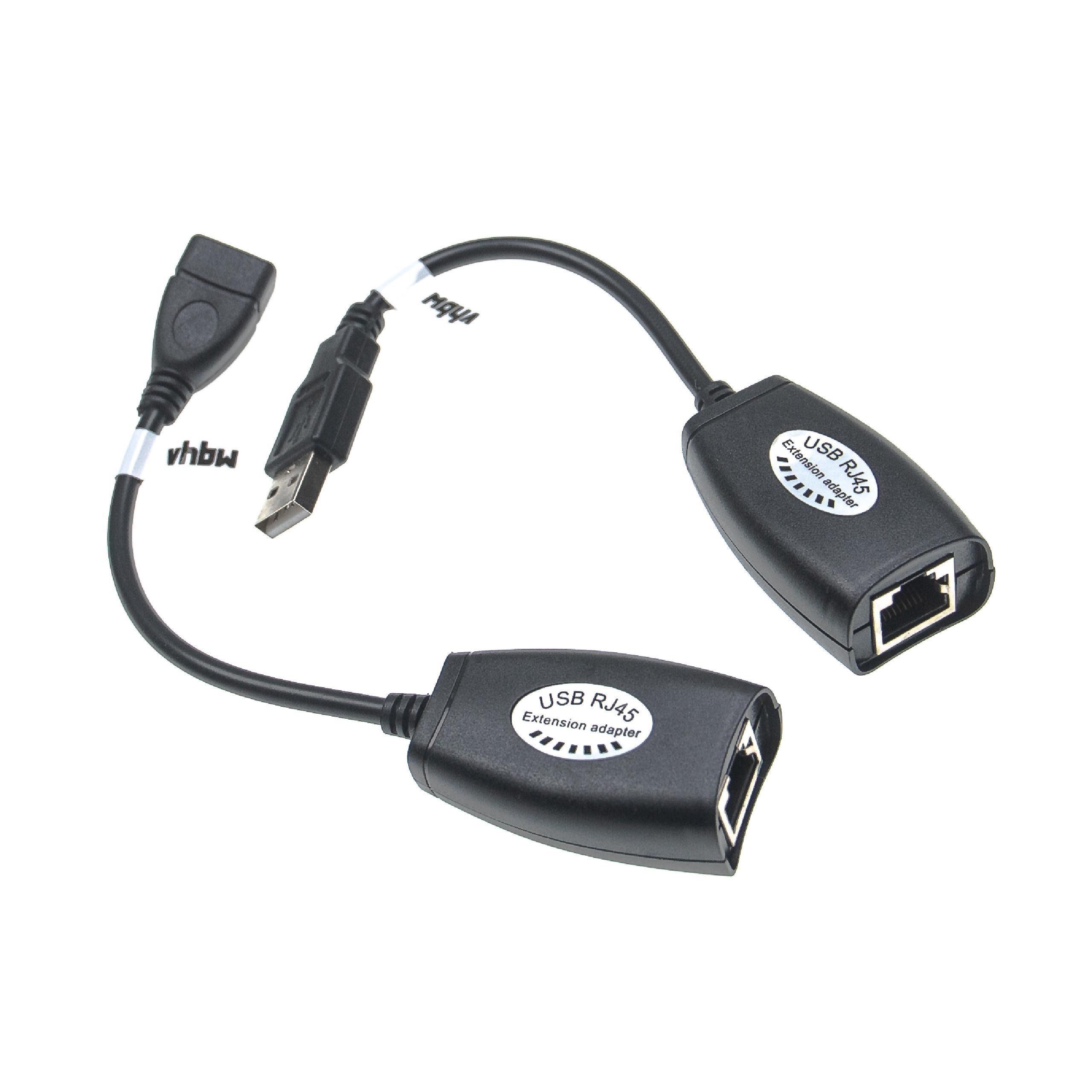 Vhbw Kit adaptateur USB vers RJ45 - Rallonge du réseau via câble
